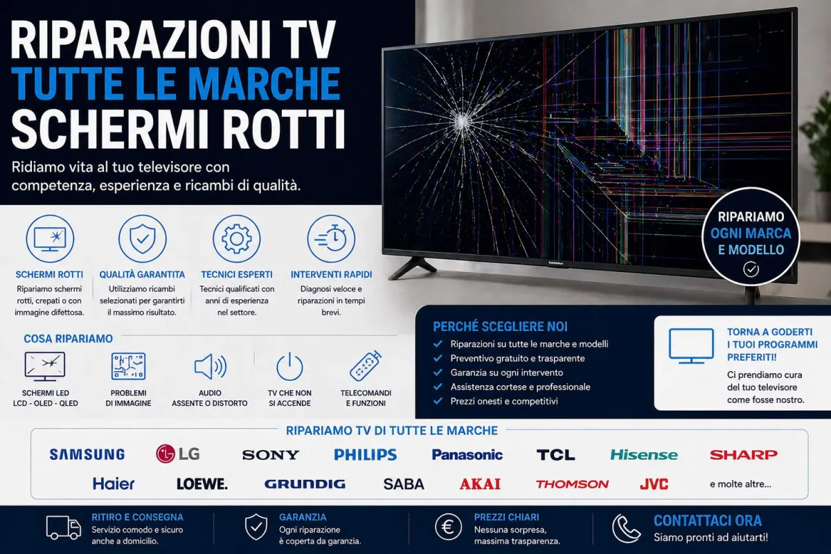 Riparazioni Schermi Rotti Televisori