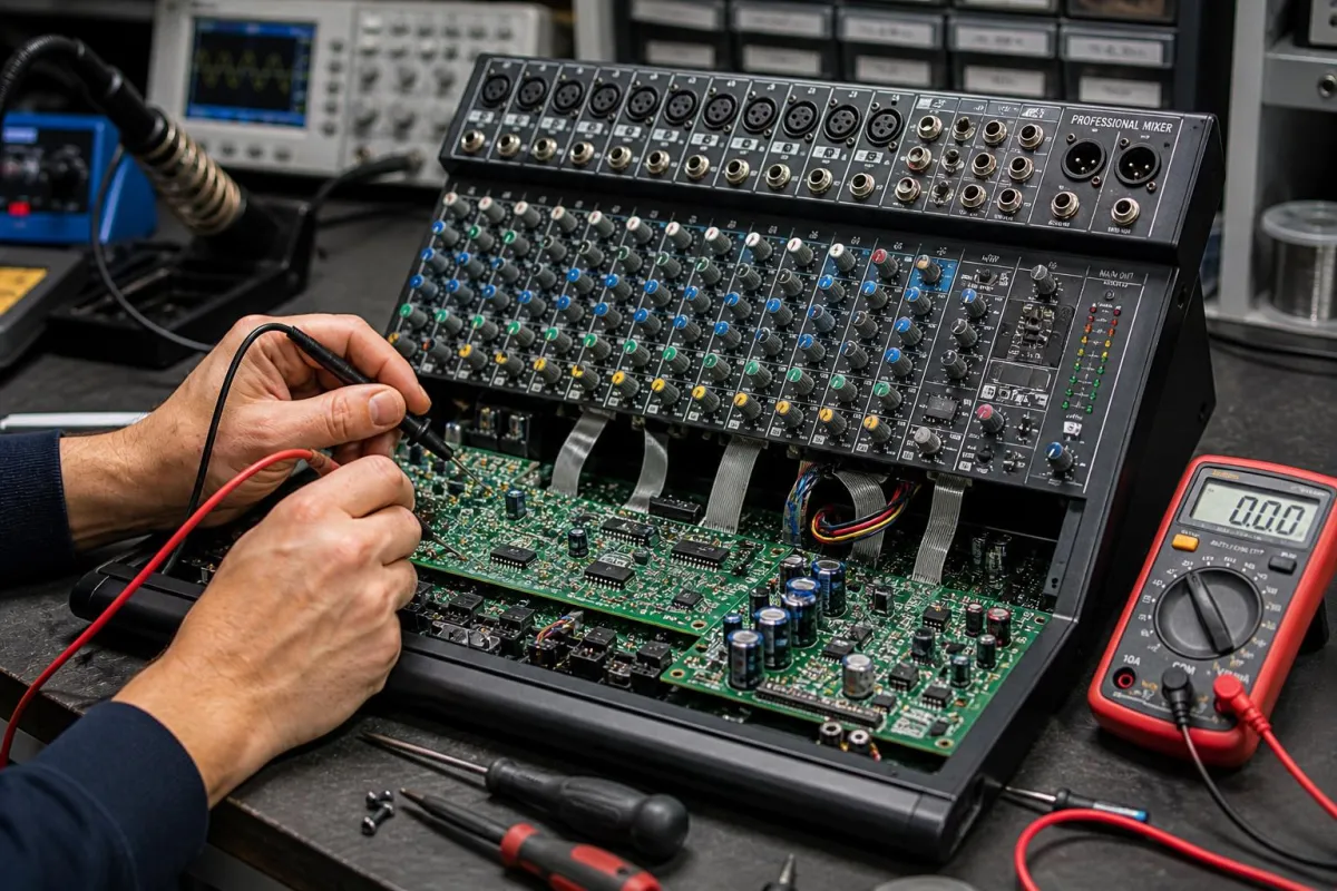 Riparazione Mixer Audio